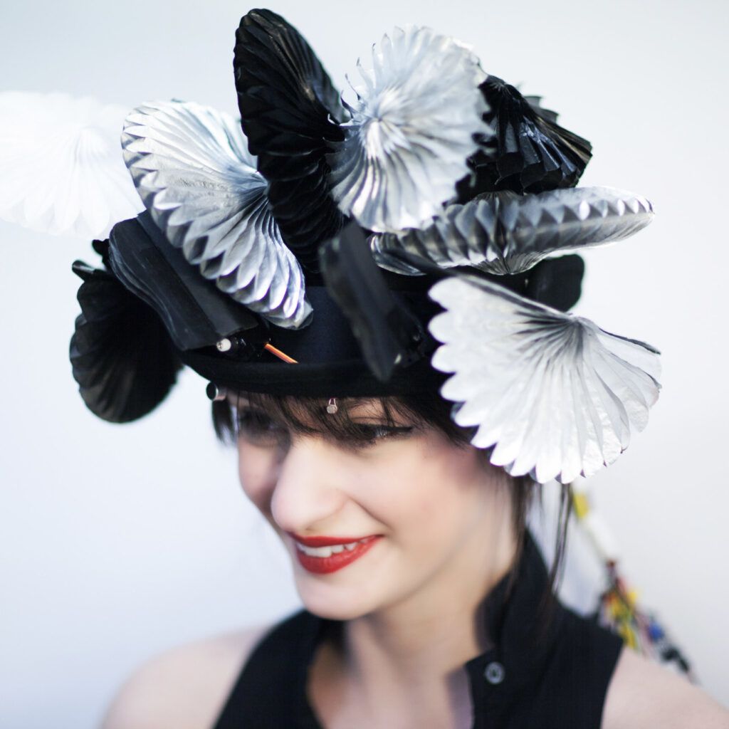 Expressive wearable hat detail