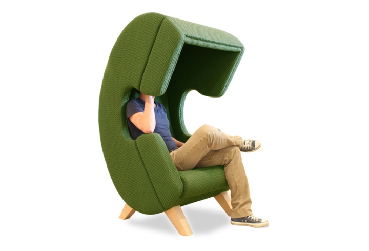 Firstcall Chair for private conversation green