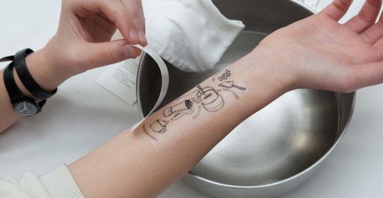 Just look at your arm to follow a recipe
