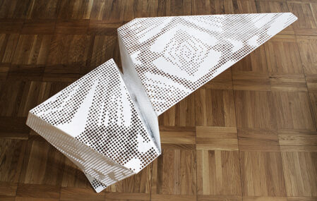 Laser-cut tablecloth table surface