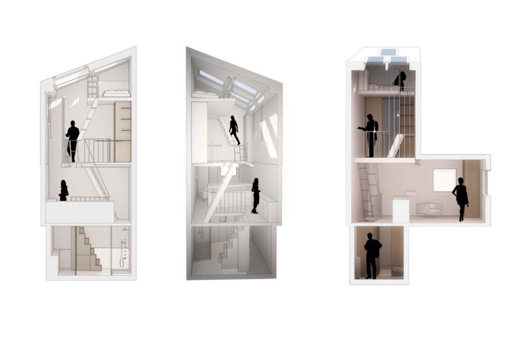 Tower Apartment in Paris Agence SML layout