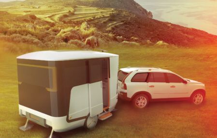 nHOME Caravan in landscape