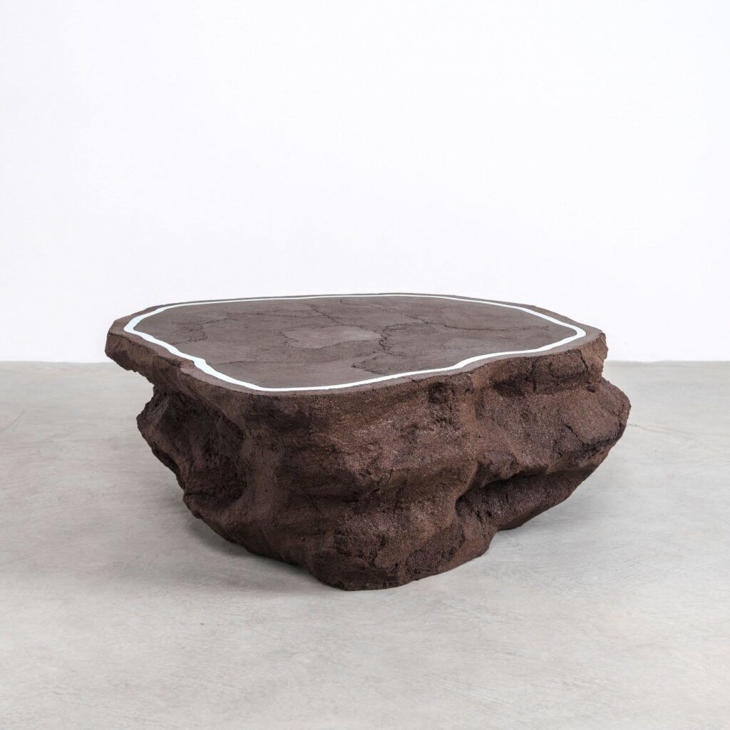AMMA furniture made of salt and sand coffee table