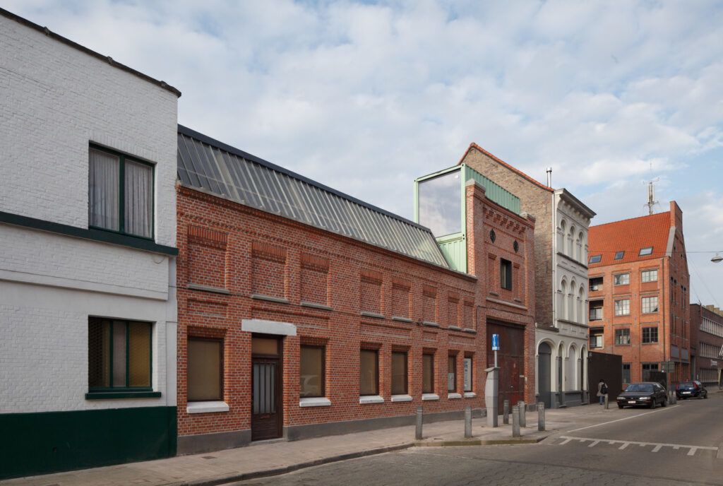 Converted warehouse home Belgium exterior
