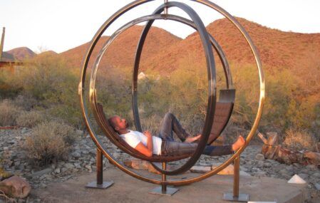 Etazin Chair Taliesin circular metal