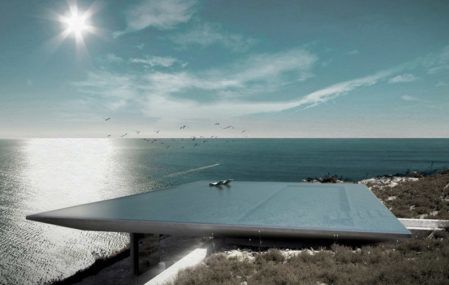 Mirage House blends into the sea