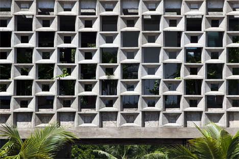 concrete facade