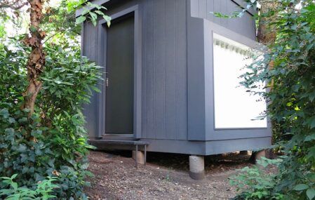 microhouse in landscape tiny home