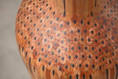 pencil vase close up