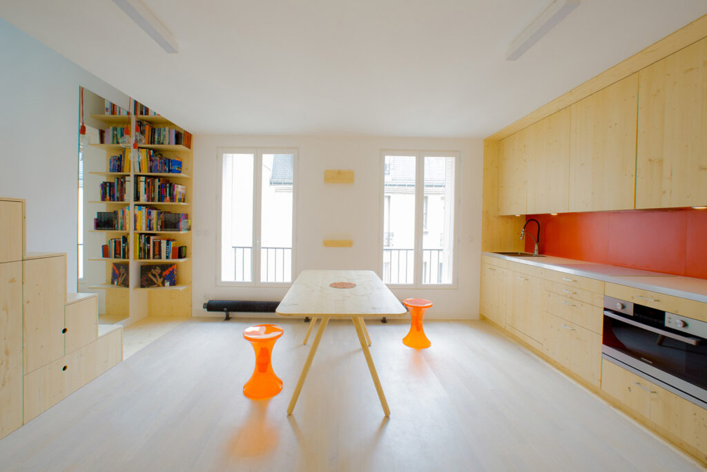 Paris Apartment Space Saving kitchen