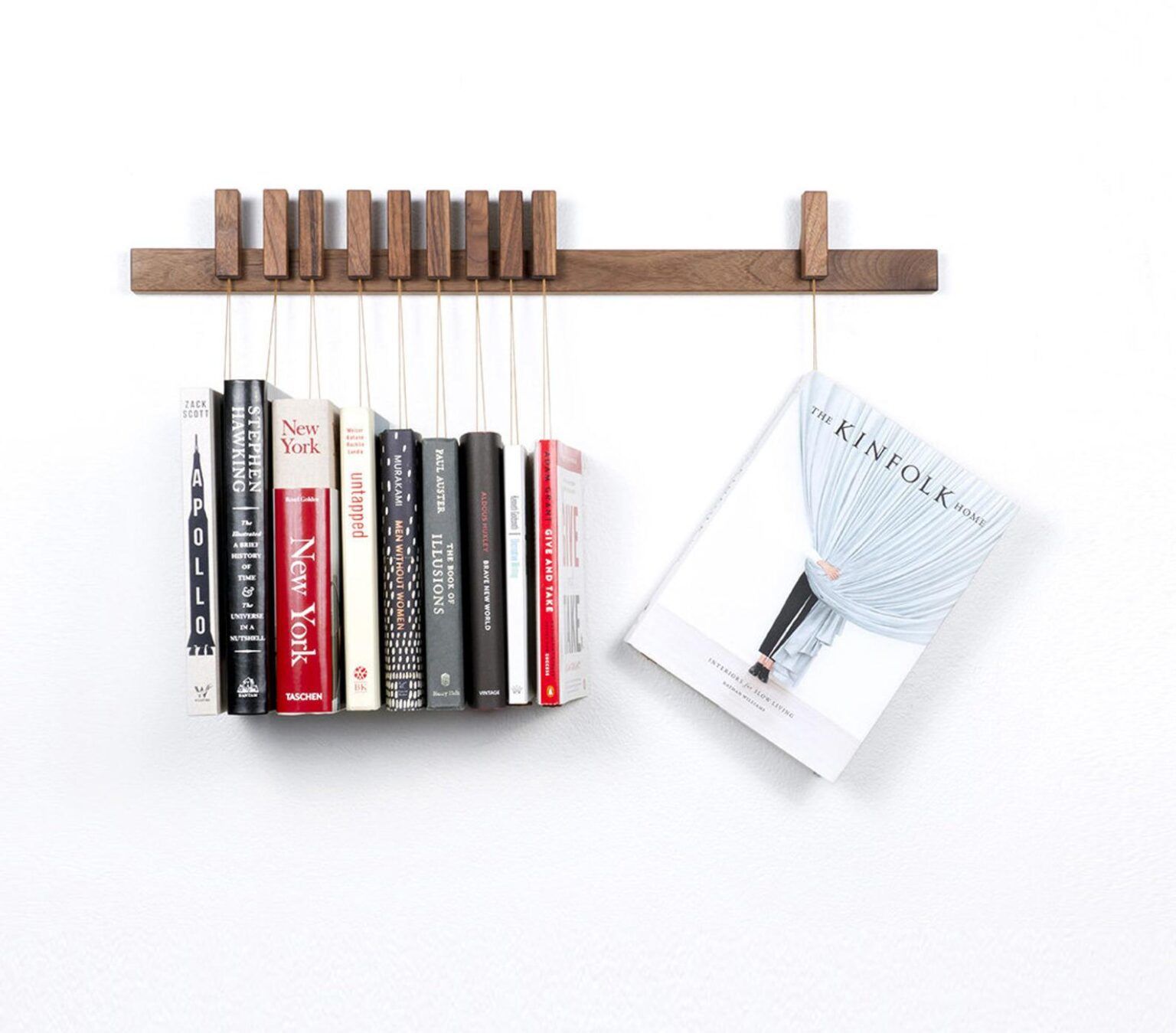 "Hanging Books" Wall Storage Rack Designs & Ideas on Dornob