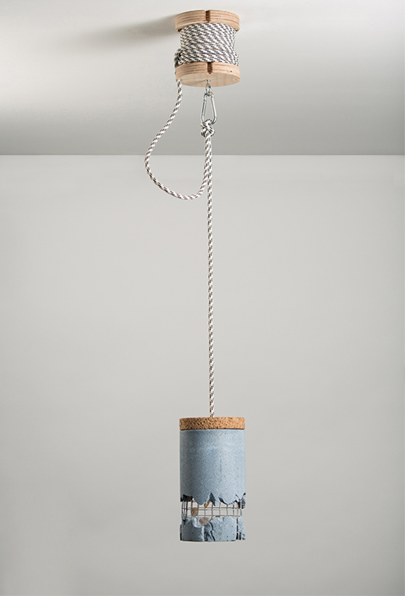 concrete lamp hanging