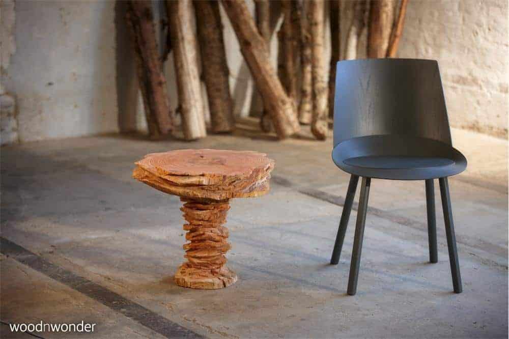 Dutch artist chainsaw table