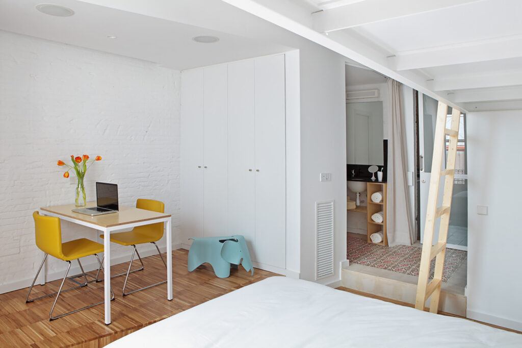 Barcelona apartment shared micro-living storage