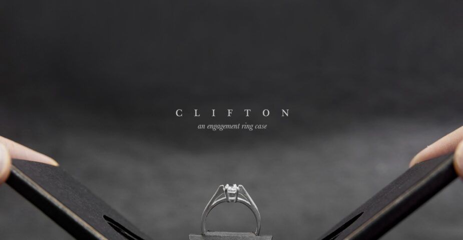 clifton slim engagement ring box main image