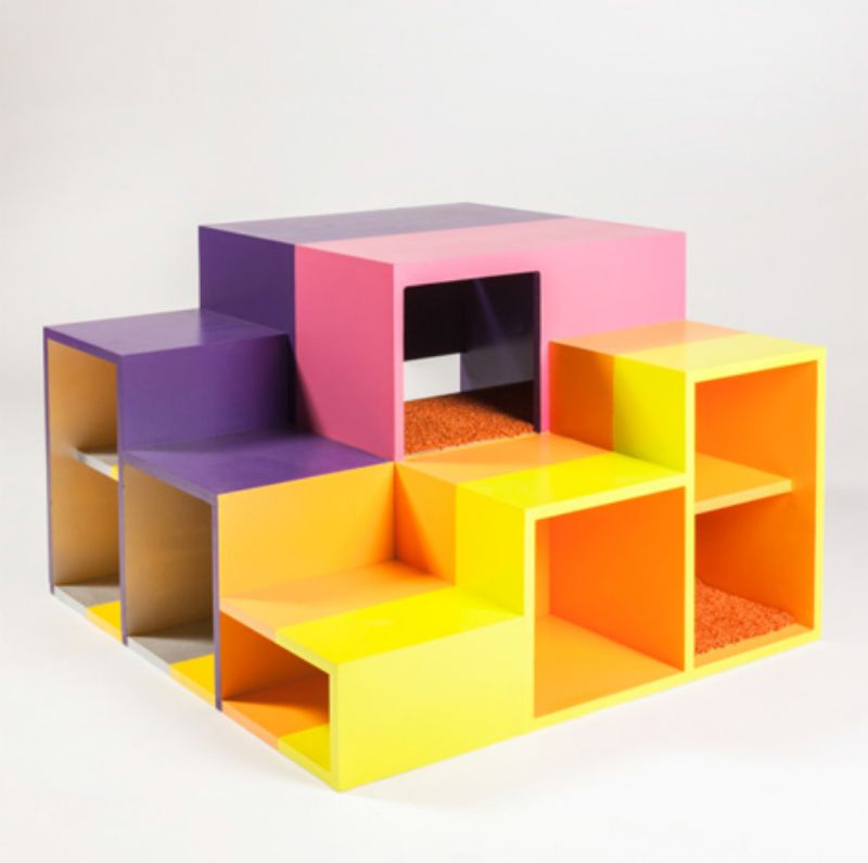 Designer cat houses Architects for Animals colorful