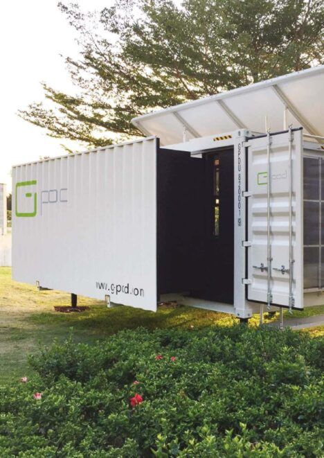 G Pod Dwell shipping container