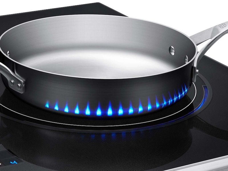 Samsung-induction-stove-flame-detail
