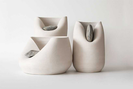 Image result for white clay vase