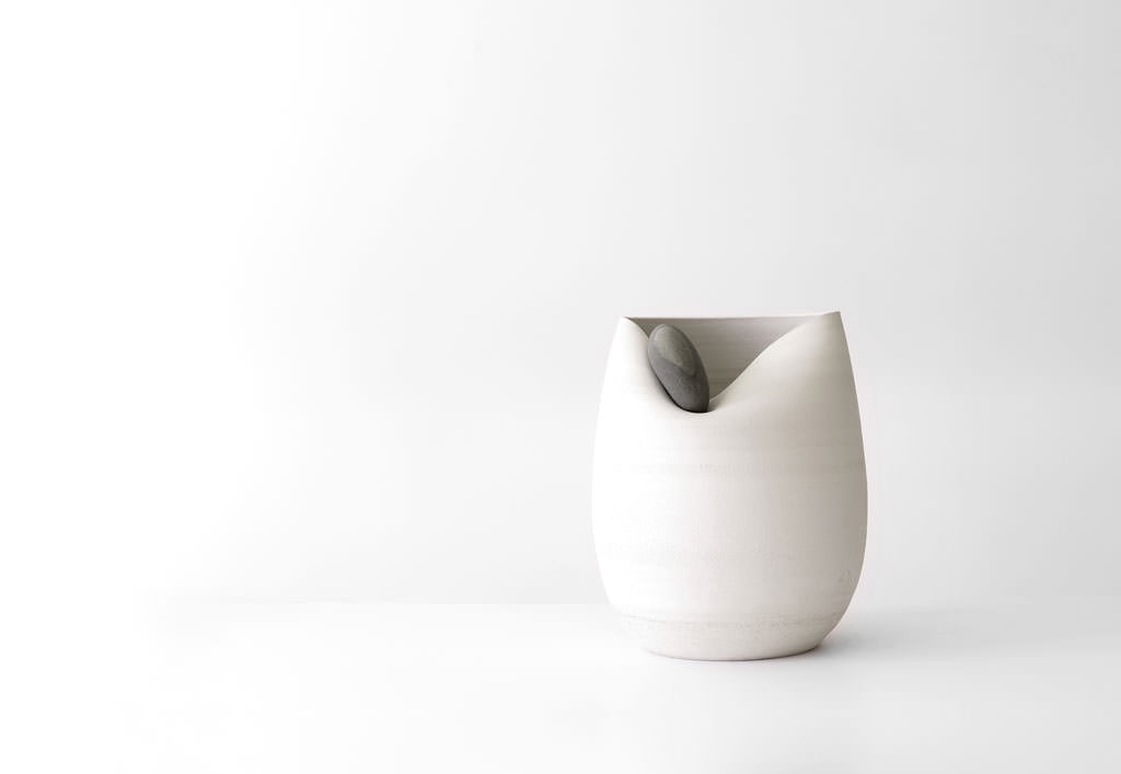 Clay Vases with stones martin azua