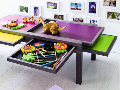 Hexa table in a child's room