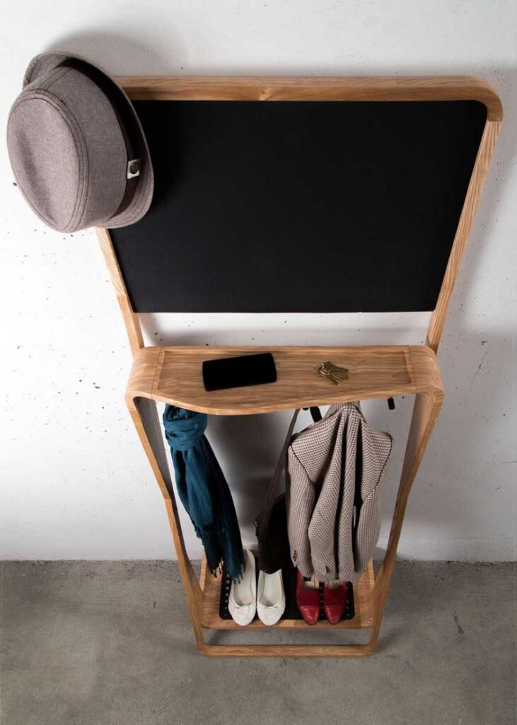 Organize shoes and more with Leaning Loop wood
