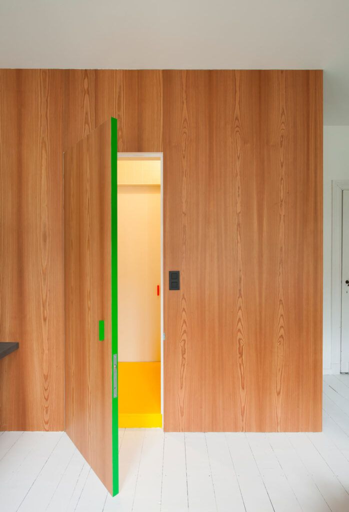 alpine chalet bedroom design doorway