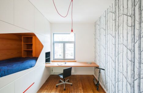 alpine chalet bedroom design space saving
