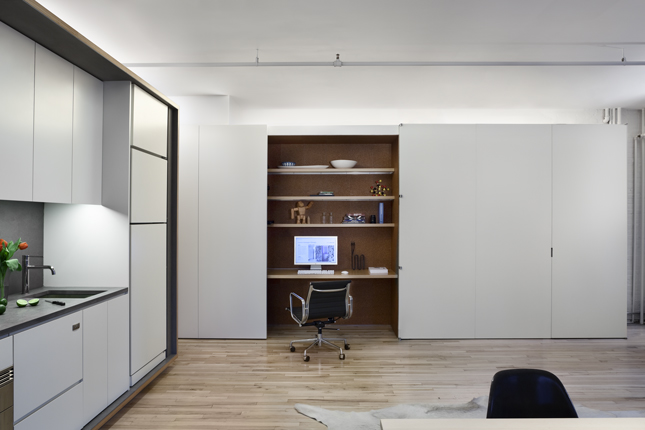 Central Box Holds Loft's Important Spaces | Designs & Ideas on Dornob