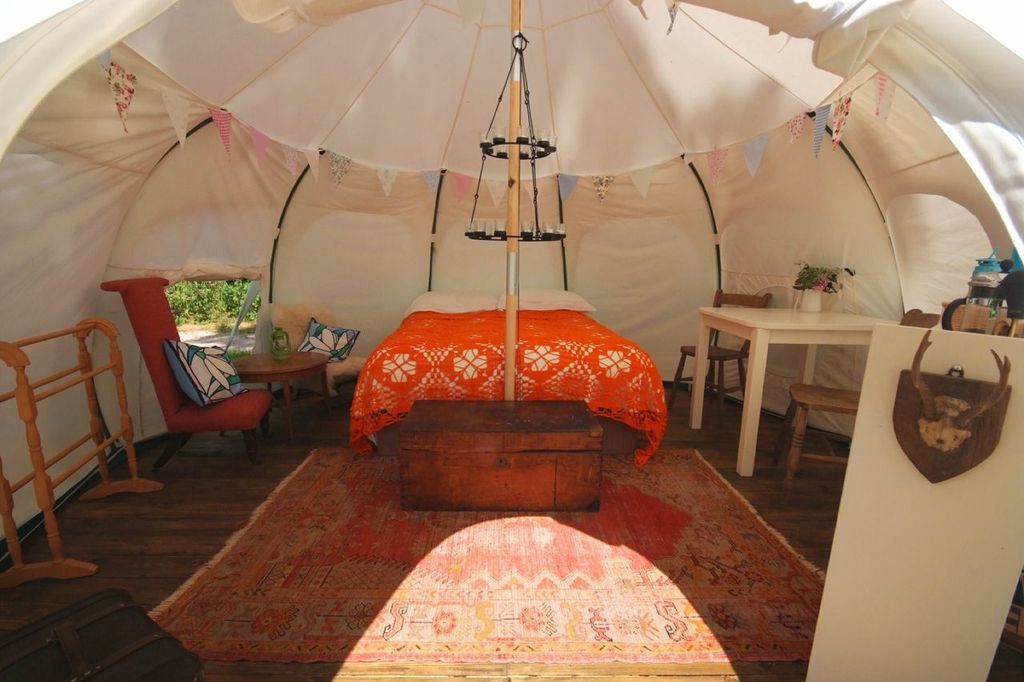 Yurt tent combo interior