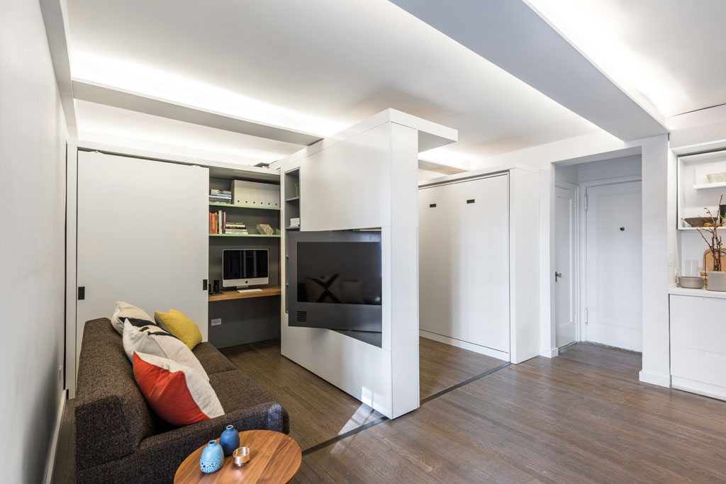 sliding apartment space saving