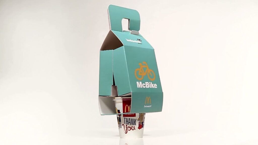 McDonald's New McBike packaging for cyclists
