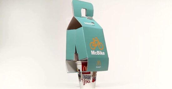 McDonald's New McBike packaging for cyclists