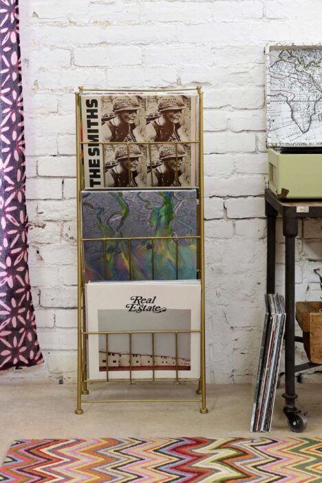 urban outfitters brass record rack