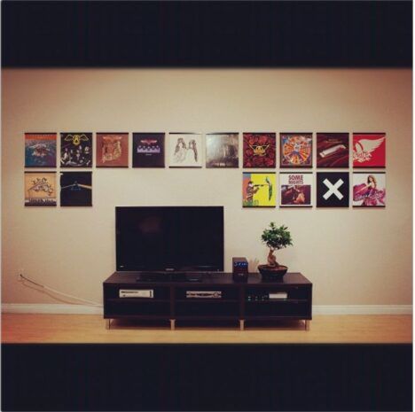 vinyl records wall art