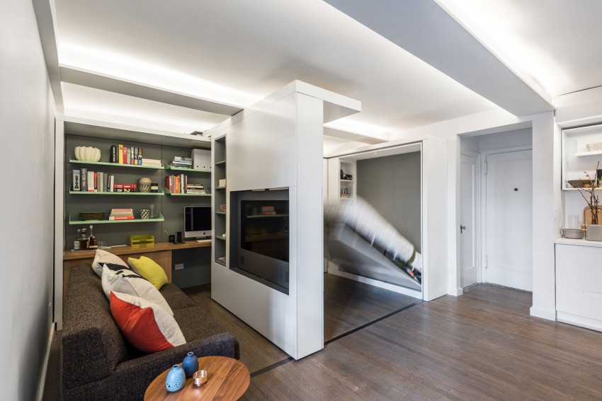 Sliding Wall Transforms Small Apartment Designs Ideas On Dornob - Ikea Sliding Walls