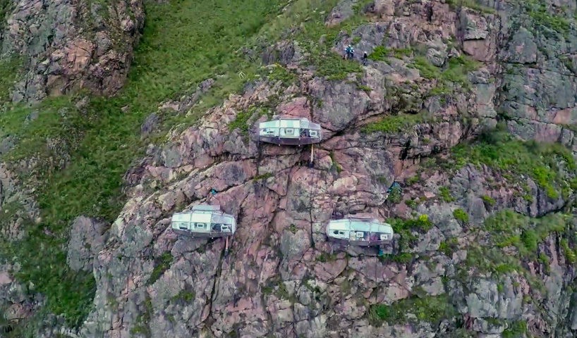 Cliff dwellings: Skylodge Adventure Suites