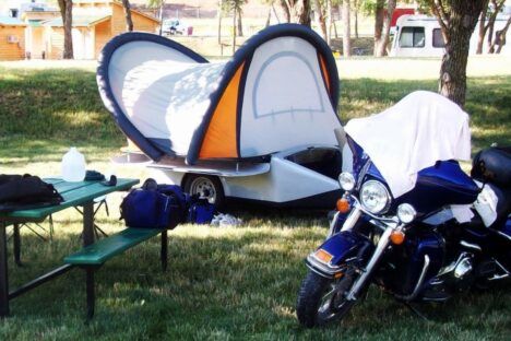 ScarabRV motorcycle trailer tent