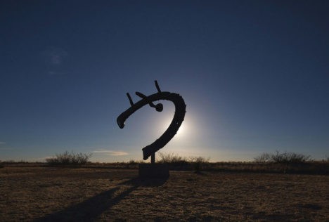Claes Oldenburg sculpture in Marfa, Texas