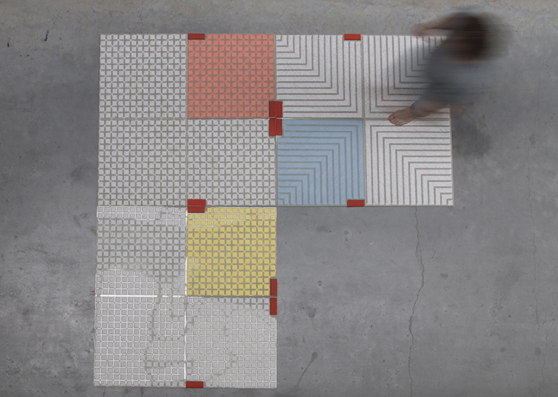 capet to chair  floor tiles modular