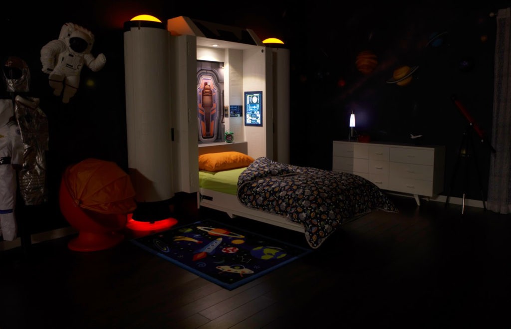 Amazing Fantasy Murphy Beds For Kids, Space Ship Twin Bed