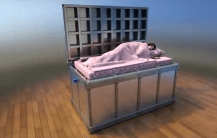 The The So-called Anti EarthQuake bed turns into a survival shelter