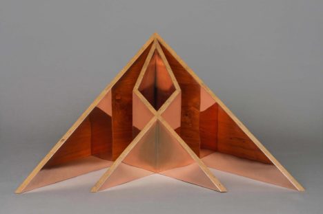 The Oru Series of geometric furniture: mirror