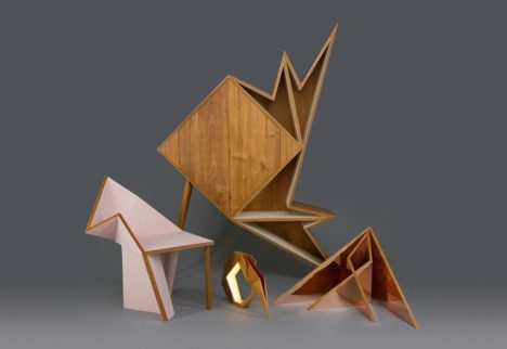 The Oru Series of geometric furniture