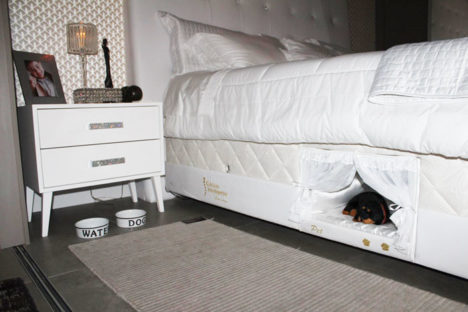 Pet bed inside mattress