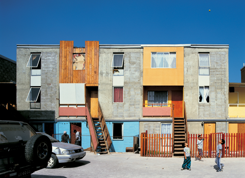 Social housing in Chile by Architect Alejandro Aravena 