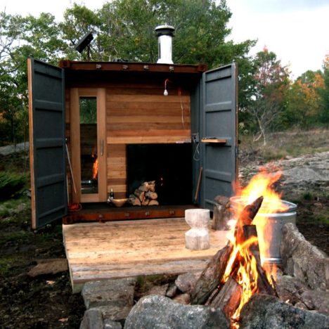 Wood-fired Sauna Box by Castor