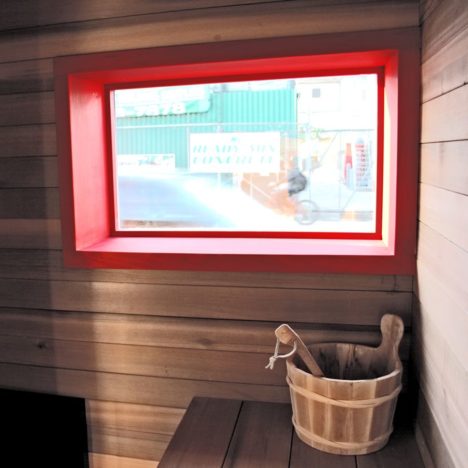 The Sauna Box by Castor interior