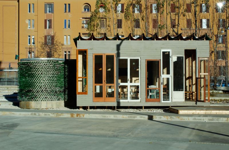 Officina Roma recycled sanctuary exterior