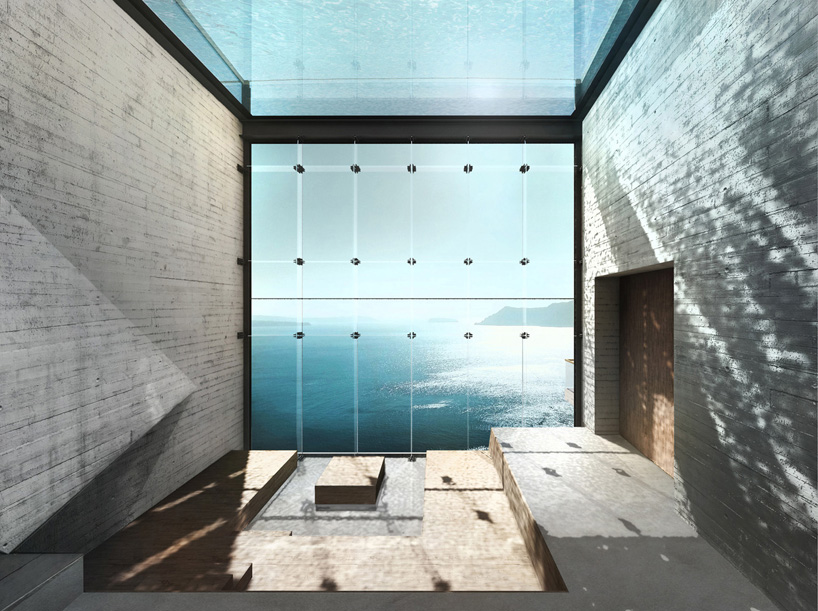Casa Brutal dramatic cliffside residence by OPA, set to be built in Lebanon.